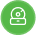 Green circle icon with a gear and circuit design, symbolizing intelligent platform evolution.