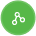 Green circle icon with a white branching node symbol, representing agile sprint management and intelligent team coordination.